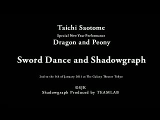 show with a sword and shadows